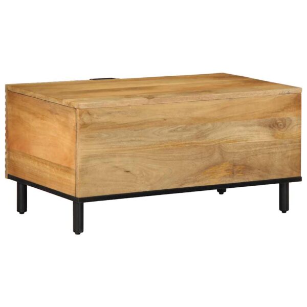 Stolik kawowy Brązowy 80x50x40 cm Drewno lite Mango - obrazek 5
