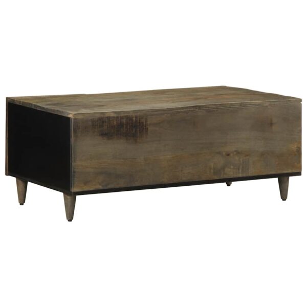 Stolik kawowy Jasnoszary 100x54x40 cm Drewno lite Mango - obrazek 5