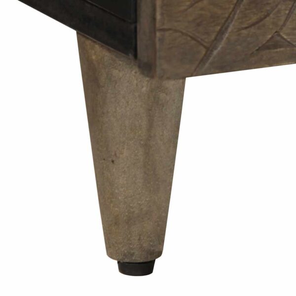 Stolik kawowy Jasnoszary 100x54x40 cm Drewno lite Mango - obrazek 8