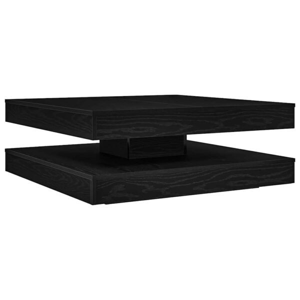 Stolik kawowy obrotowy 360 stopni czarny dąb 90x90x34,5 cm - obrazek 6