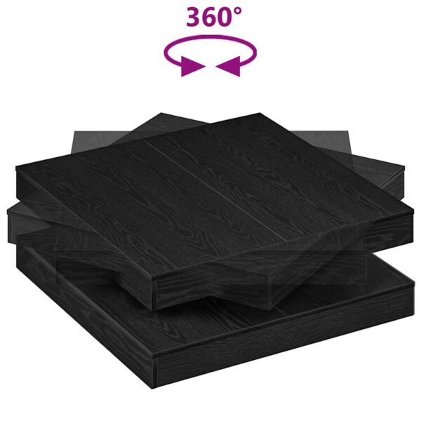Stolik kawowy obrotowy 360 stopni czarny dąb 90x90x34,5 cm - obrazek 7