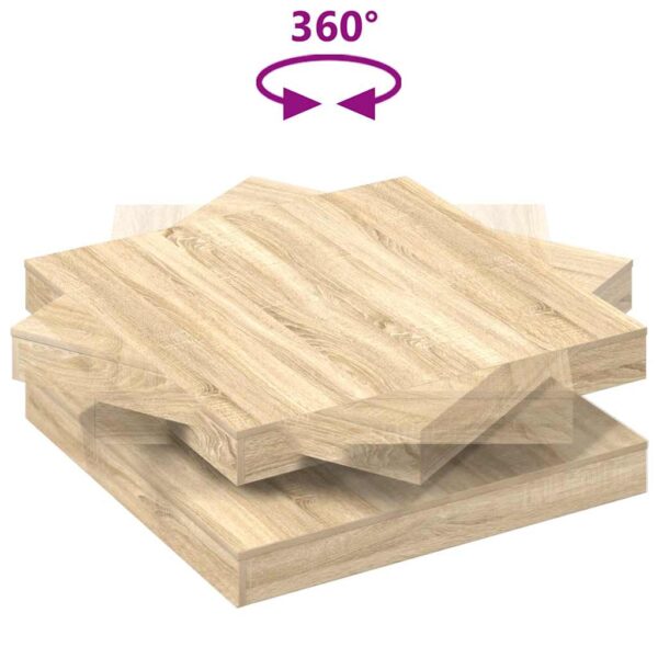 Stolik kawowy obrotowy 360 stopni Sonoma Oak 90x90x34,5 cm - obrazek 7