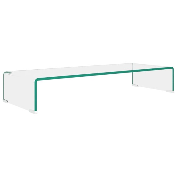 Podstawka pod monitor / telewizor szklana 80x30x13 cm - obrazek 2