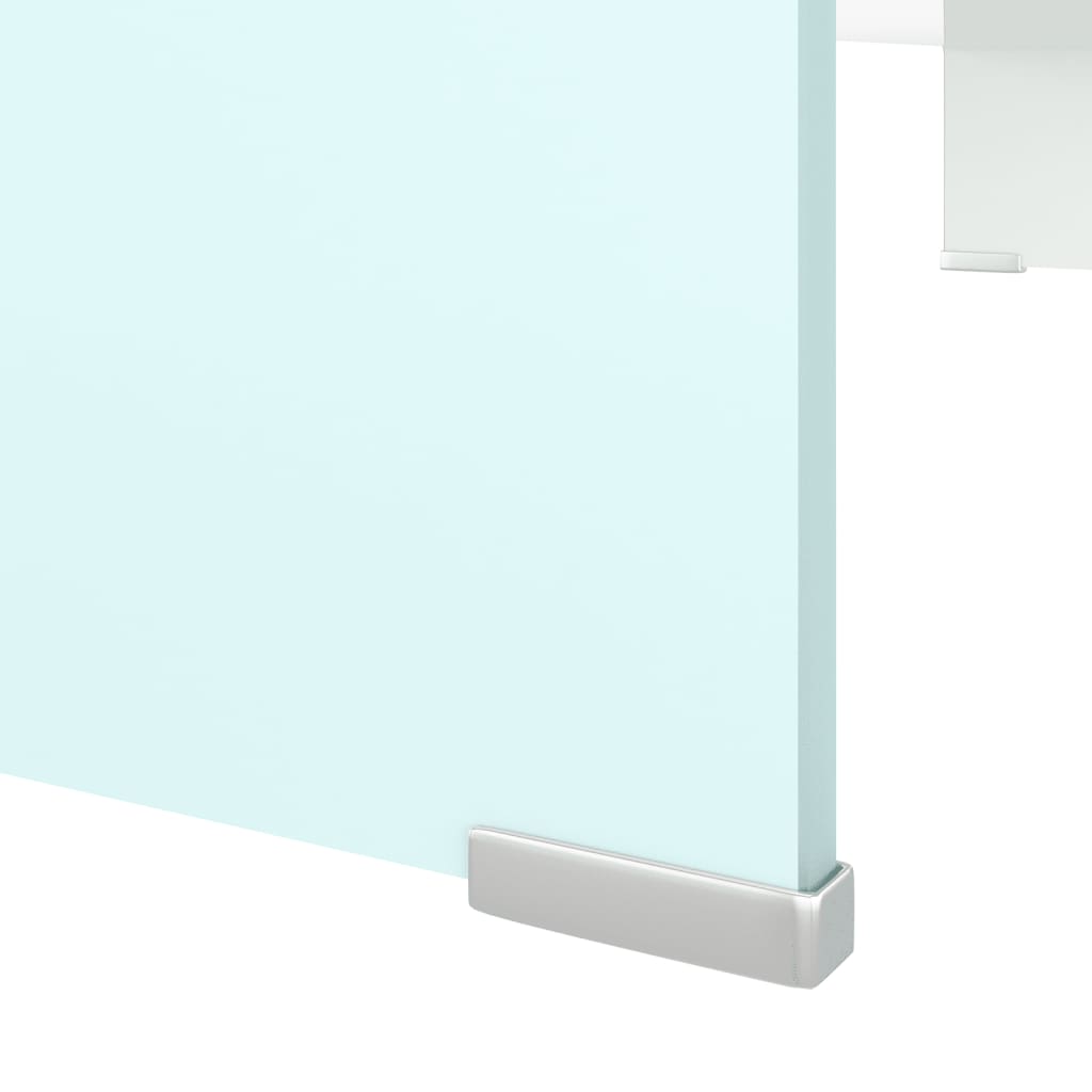 Podstawka pod monitor / TV, zielone szkło, 90x30x13 cm - obrazek 5
