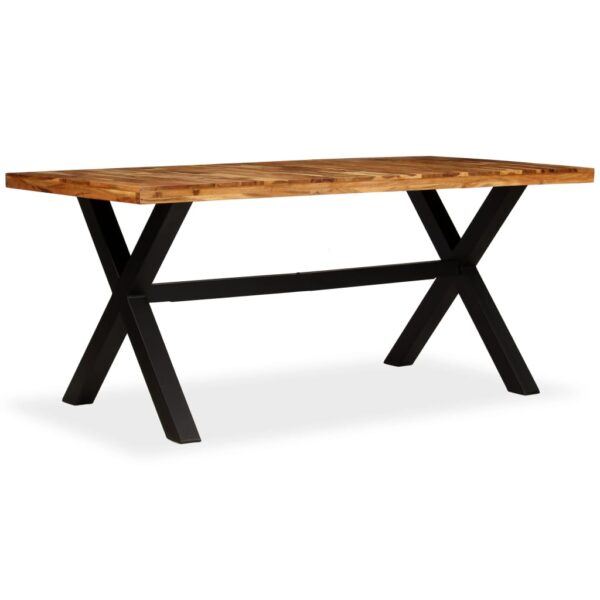Stół do jadalni z drewna akacjowego i mango, 180x90x76 cm - obrazek 2