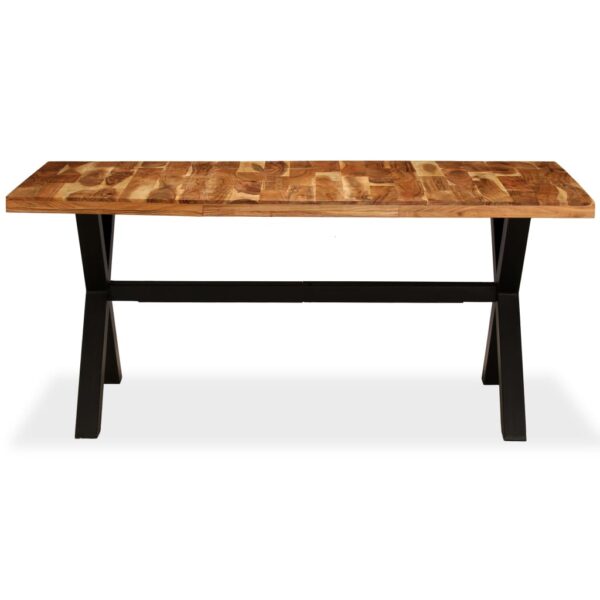 Stół do jadalni z drewna akacjowego i mango, 180x90x76 cm - obrazek 3