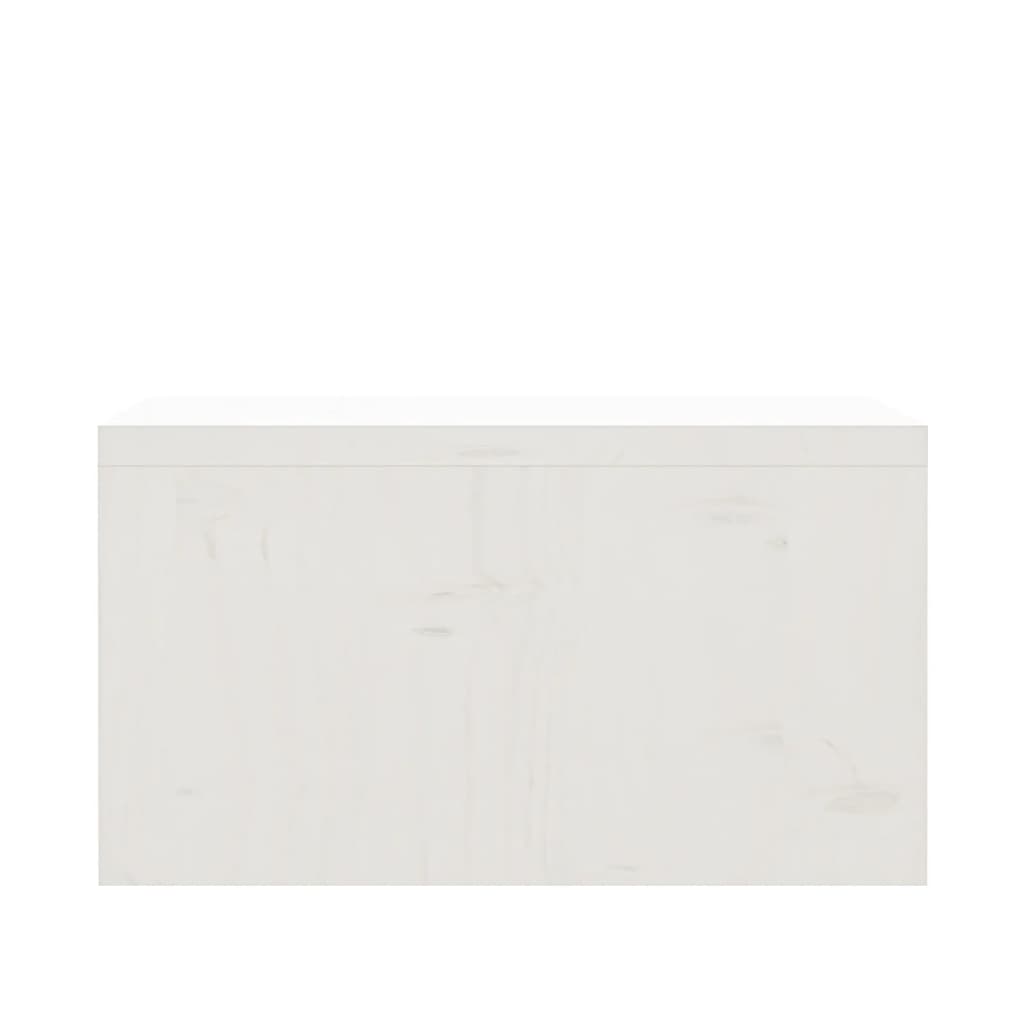 Podstawka na monitor, biała, 50x27x15 cm, lite drewno sosnowe - obrazek 6