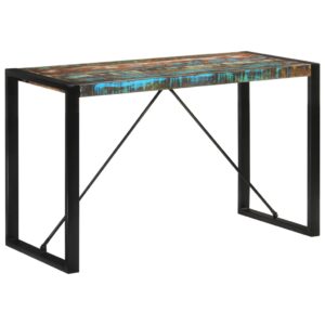 Stół, 120x55x76 cm, lite drewno z odzysku