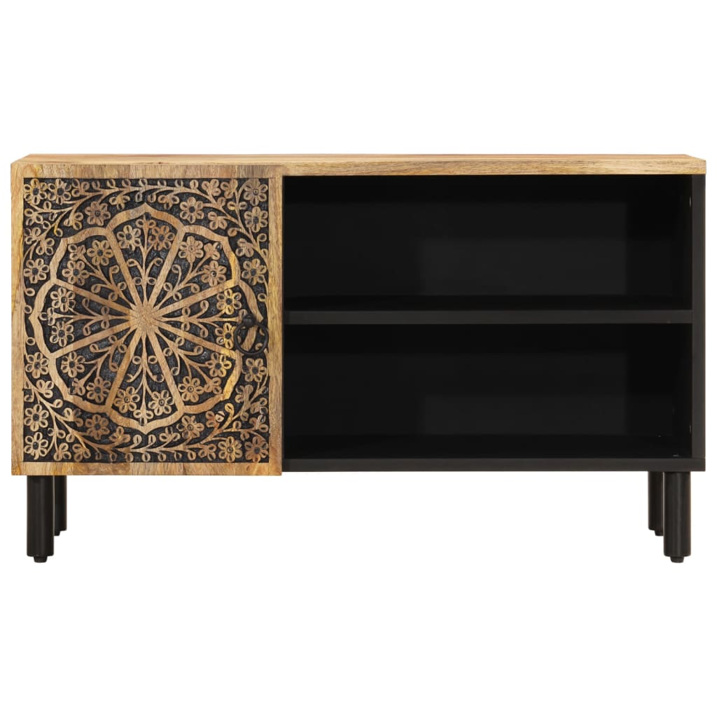 Szafka pod telewizor, 80x31x46 cm, lite drewno mango - obrazek 5