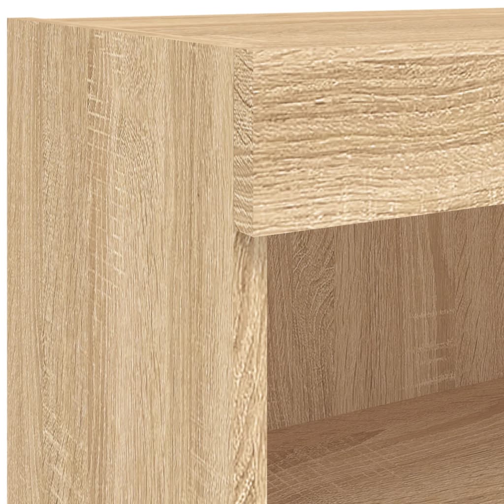 Szafka pod TV, z oświetleniem LED, dąb sonoma, 60x30x30 cm - obrazek 11