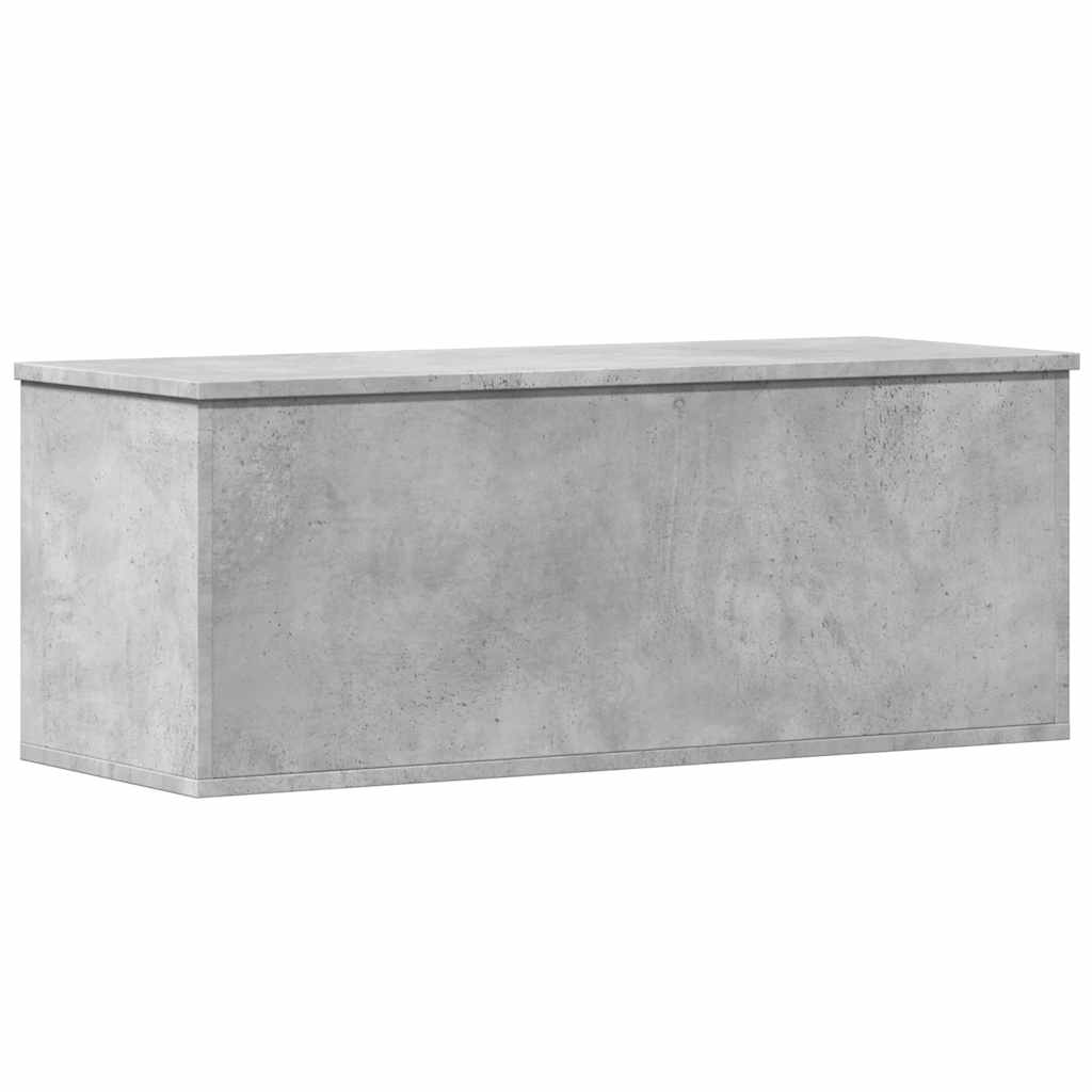 Skrzynia, szarość betonu, 90x35x35 cm, materiał drewnopochodny - obrazek 2