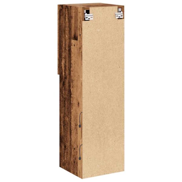 Szafki TV, z LED, 2 szt., stare drewno, 30,5x30x102 cm - obrazek 10