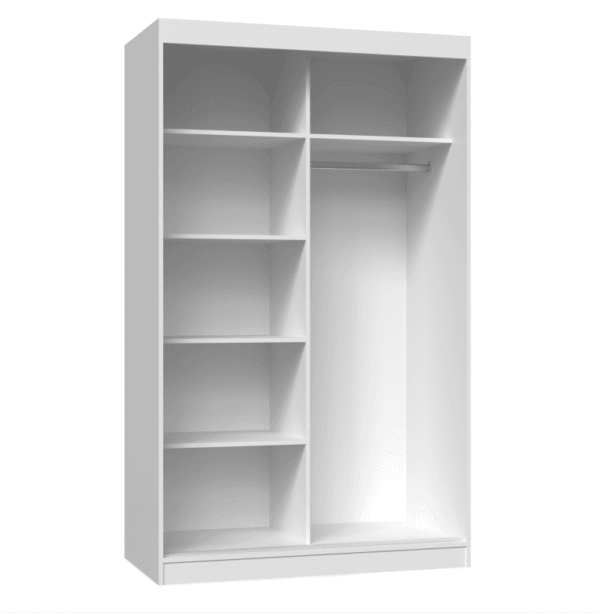 Szafa Iga 120 A/B BIAŁY - obrazek 2