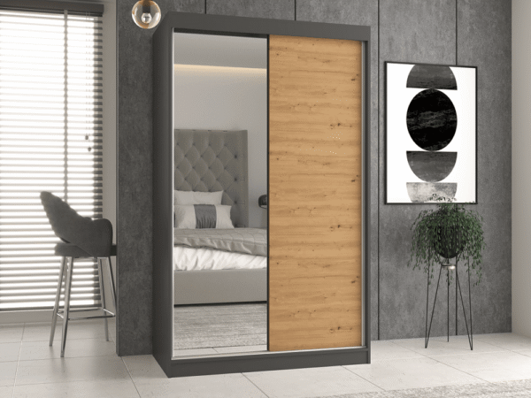Szafa Iga 120 A/B ANTRACYT ARTISAN - obrazek 3