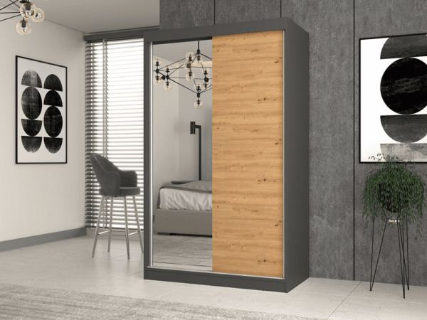Szafa Iga 120 A/B ANTRACYT ARTISAN - obrazek 2