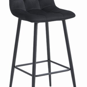 Hoker ARCETO - czarny aksamit / nogi czarne x 1