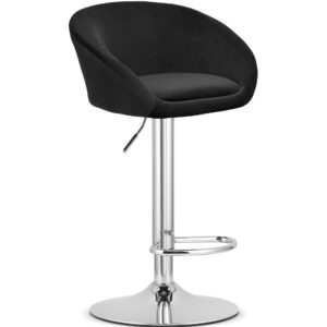 Hoker EAST - aksamit czarny / baza chrom