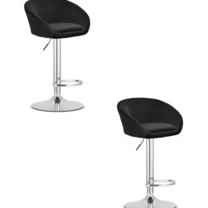 Hoker EAST - aksamit czarny / baza chrom x 2