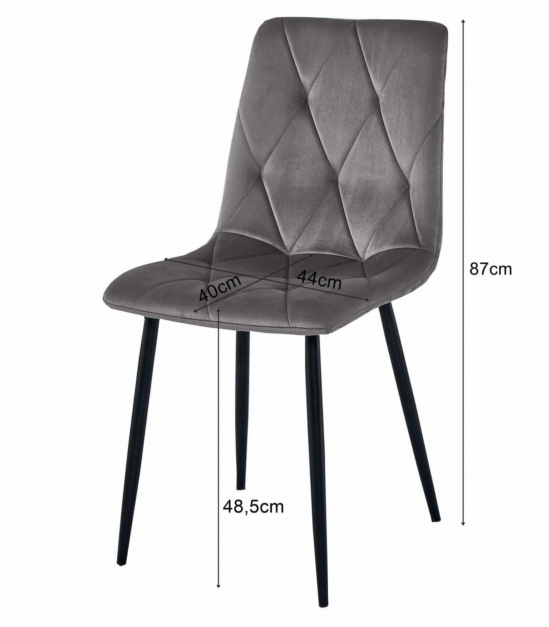 Zestaw stół NP 120x80 Craft Czarny + 4 krzesła LIBRA czarne - obrazek 2